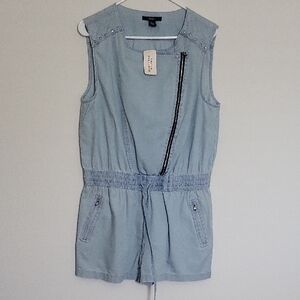 Forever 21 Light Blue Denim Romper